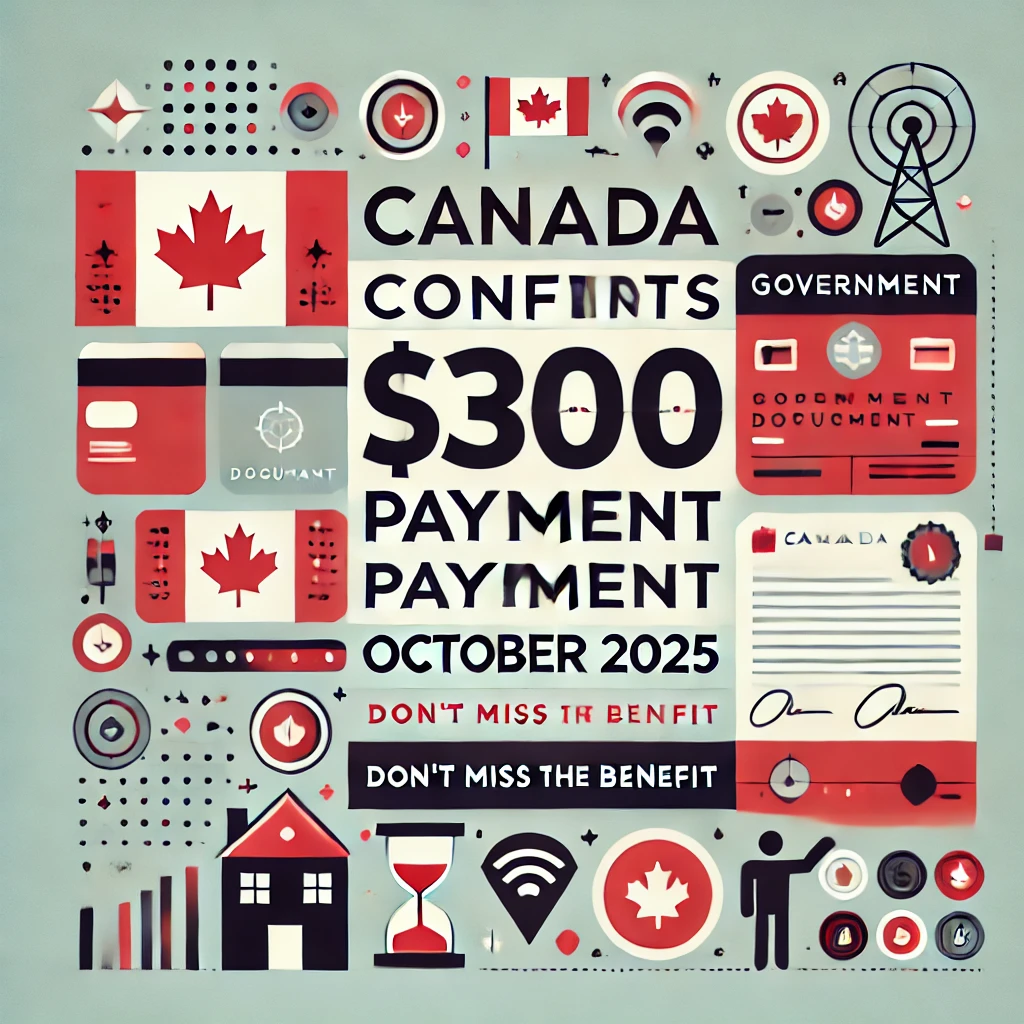 Canada Confirms $300 Payment October 2025 – Don’t Miss This Benefit