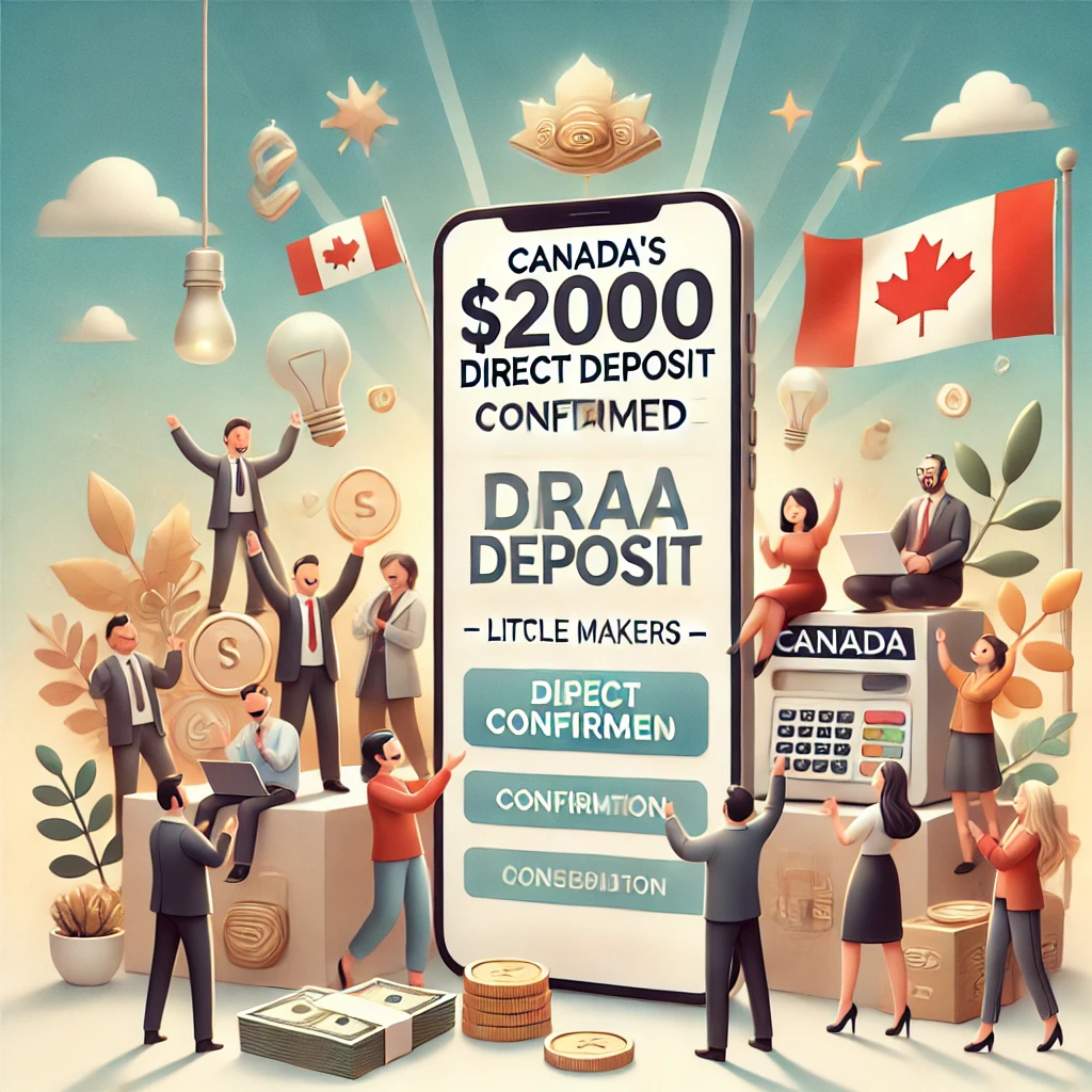 Canada's $2000 CRA Direct Deposit Confirmed - Little Makers -