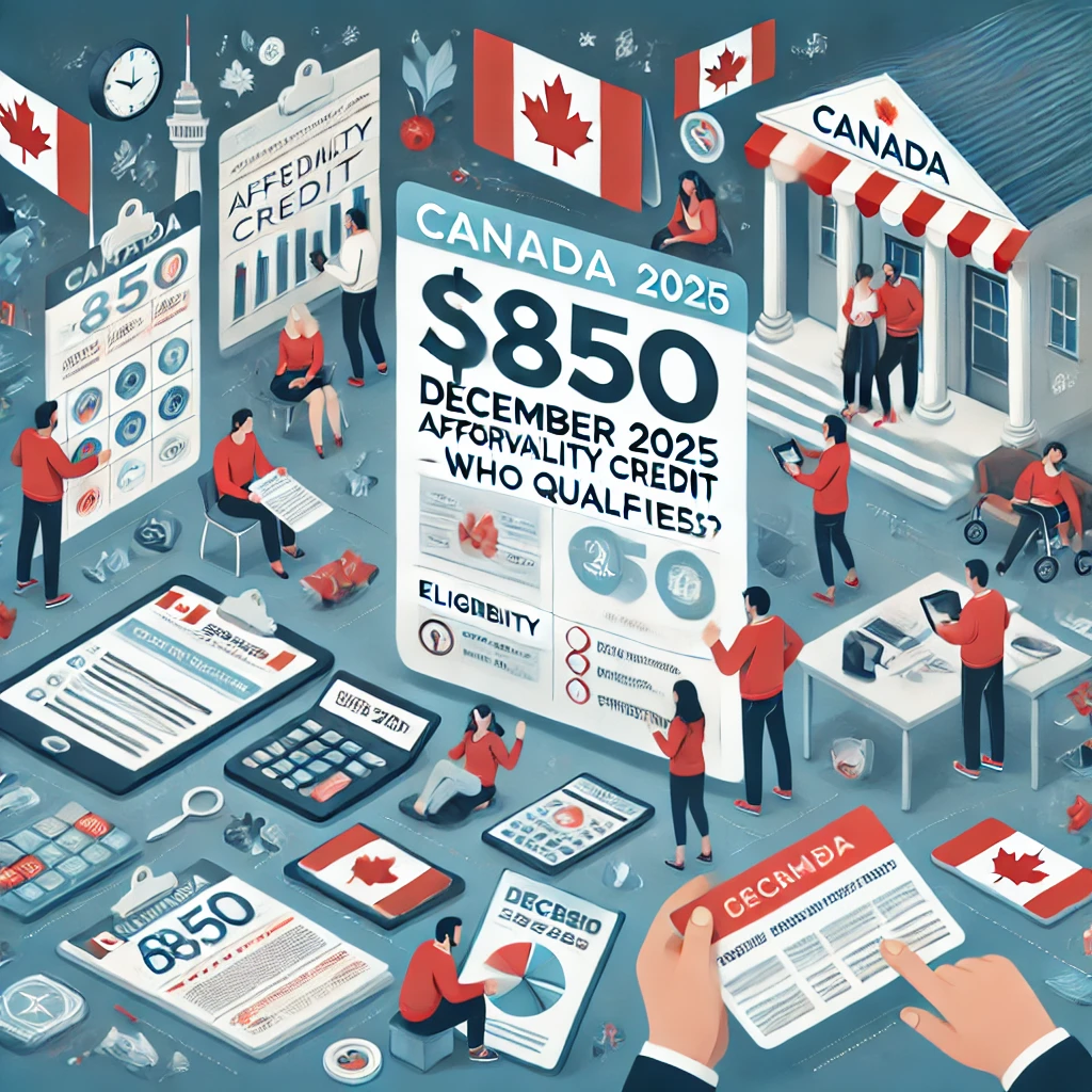 Canada $850 December 2025 Affordability Credit – Who Qualifies Before Christmas img