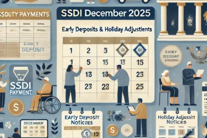SSDI December 2025 Payments Early Deposits & Holiday Adjustments img